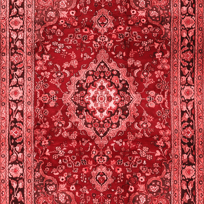 Machine Washable Persian Red Traditional Rug, wshtr2732red