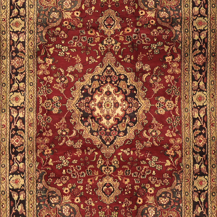 Machine Washable Persian Brown Traditional Rug, wshtr2732brn