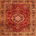 Serging Thickness of Persian Orange Traditional Rug, tr2732org