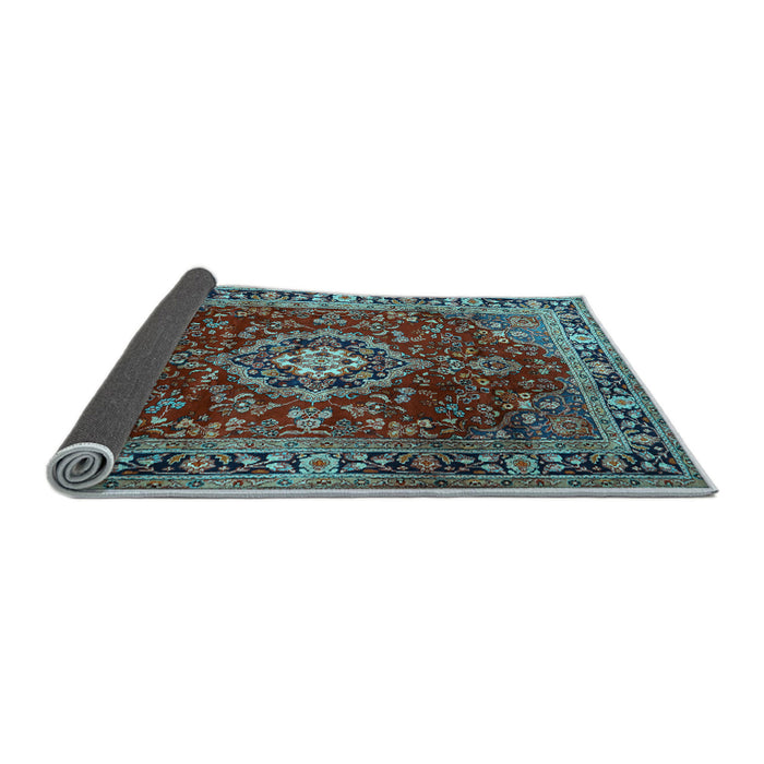 Sideview of Persian Light Blue Traditional Rug, tr2732lblu