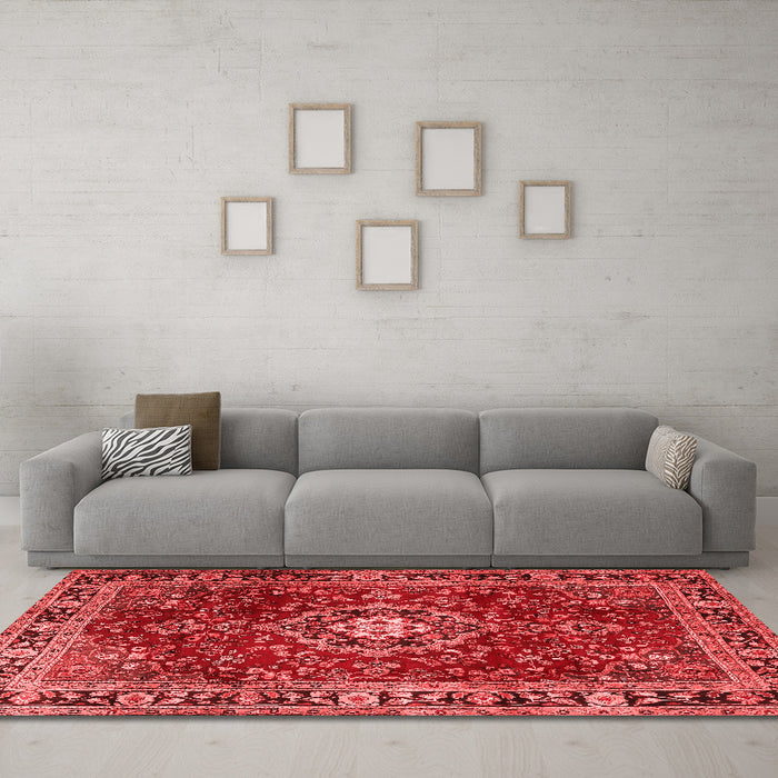 Traditional Red Washable Rugs