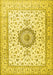 Medallion Yellow Traditional Rug, tr2733yw