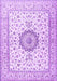 Medallion Purple Traditional Rug, tr2733pur