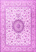 Medallion Pink Traditional Rug, tr2733pnk