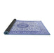 Sideview of Medallion Blue Traditional Rug, tr2733blu