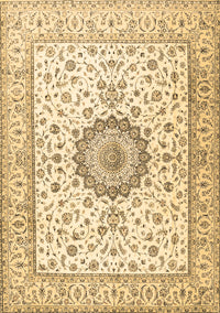 Medallion Brown Traditional Rug, tr2733brn