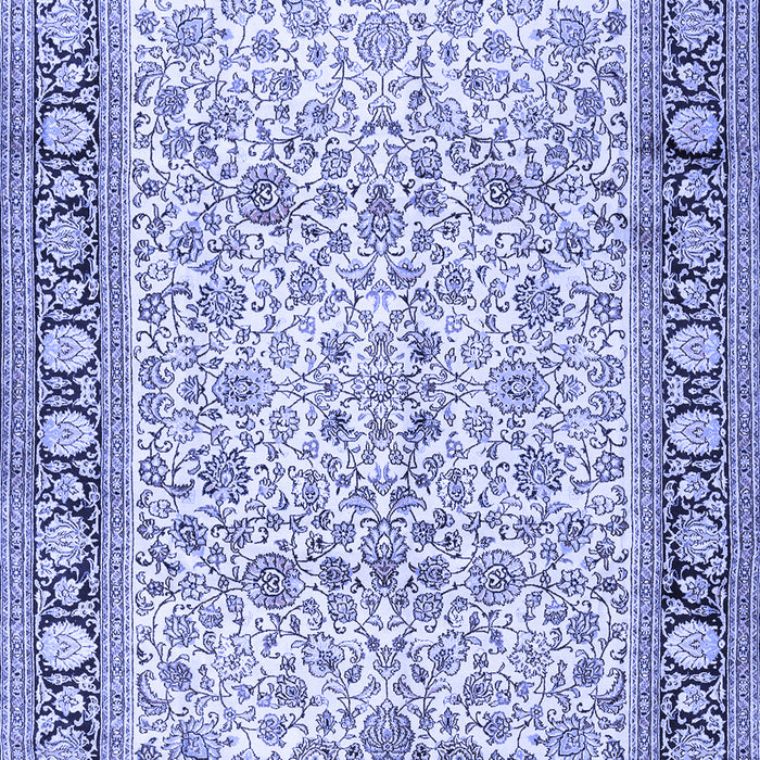Machine Washable Persian Blue Traditional Rug, wshtr2734blu