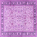 Square Persian Purple Traditional Rug, tr2734pur