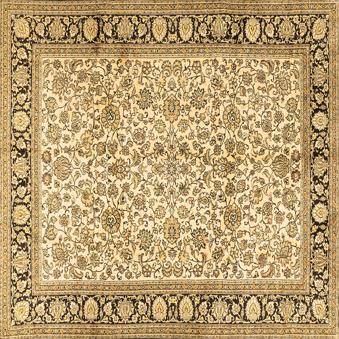 Square Persian Brown Traditional Rug, tr2734brn