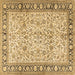 Square Persian Brown Traditional Rug, tr2734brn