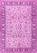 Machine Washable Persian Pink Traditional Rug, wshtr2734pnk