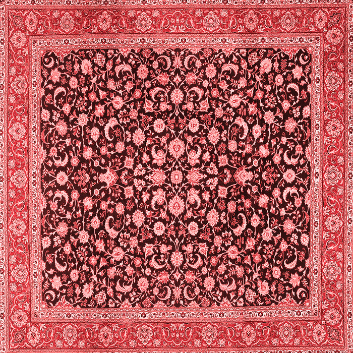 Machine Washable Persian Red Traditional Rug, wshtr2735red