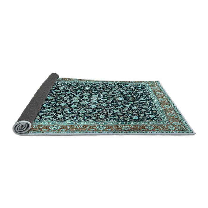Sideview of Persian Light Blue Traditional Rug, tr2735lblu