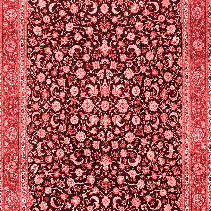 Machine Washable Persian Red Traditional Rug, wshtr2735red