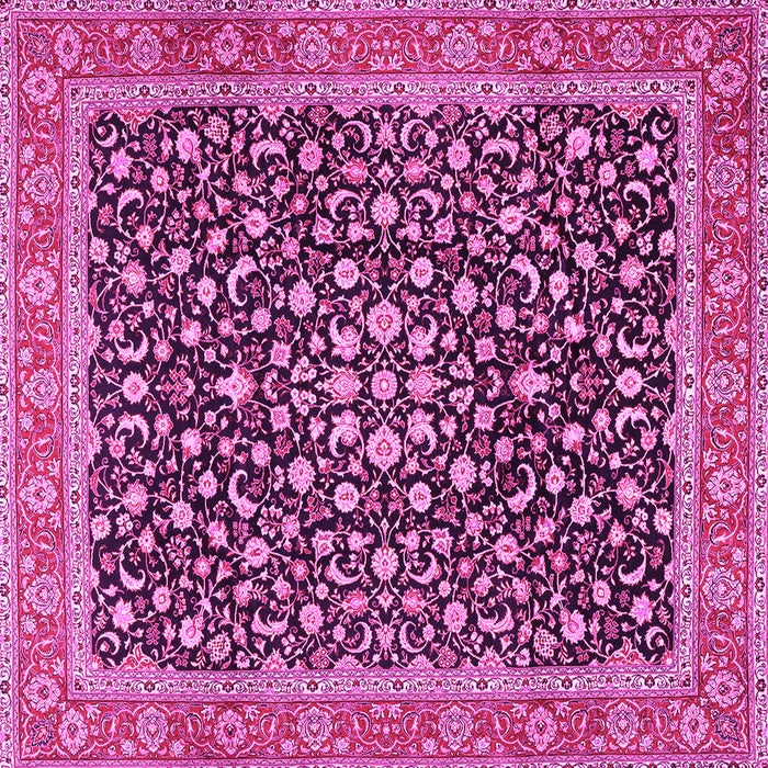 Square Persian Pink Traditional Rug, tr2735pnk