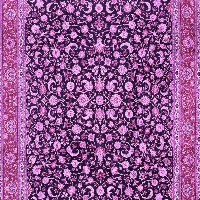 Machine Washable Persian Purple Traditional Area Rugs, wshtr2735pur