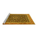 Sideview of Machine Washable Persian Yellow Traditional Rug, wshtr2735yw