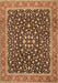 Machine Washable Persian Brown Traditional Rug, wshtr2735brn