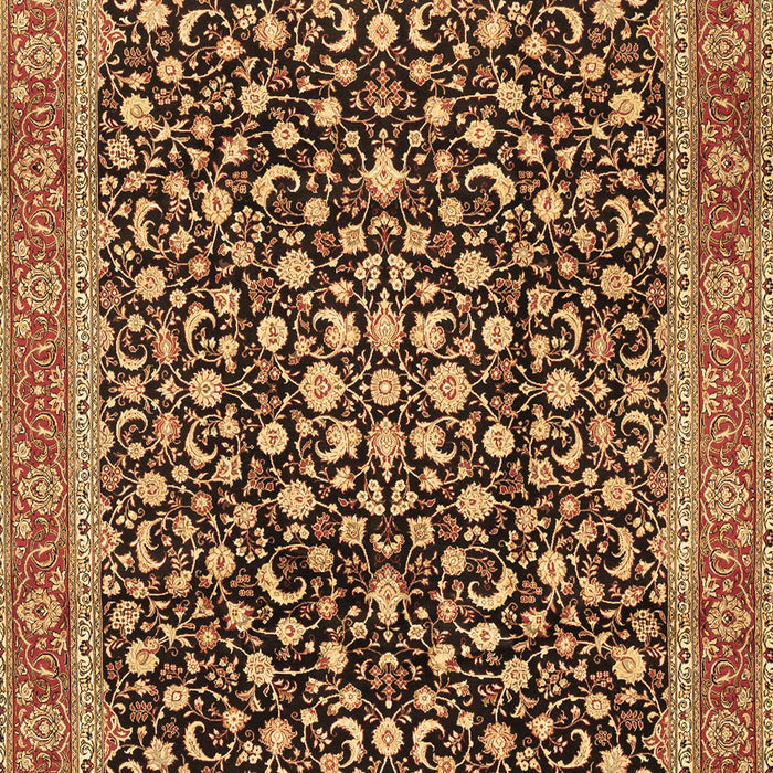 Machine Washable Persian Brown Traditional Rug, wshtr2735brn
