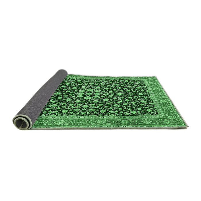 Sideview of Persian Emerald Green Traditional Rug, tr2735emgrn