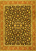 Machine Washable Persian Yellow Traditional Rug, wshtr2735yw