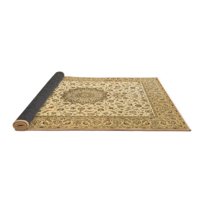 Sideview of Medallion Brown Traditional Rug, tr2736brn