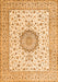 Medallion Orange Traditional Rug, tr2736org