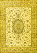 Medallion Yellow Traditional Rug, tr2736yw