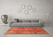 Machine Washable Persian Orange Traditional Area Rugs in a Living Room, wshtr2737org