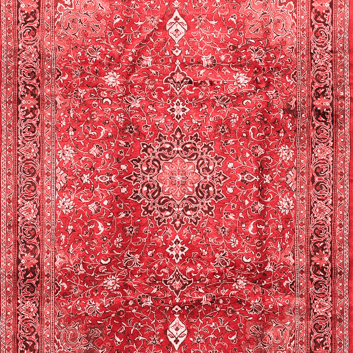 Machine Washable Persian Red Traditional Rug, wshtr2737red