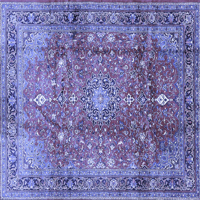 Square Persian Blue Traditional Rug, tr2737blu
