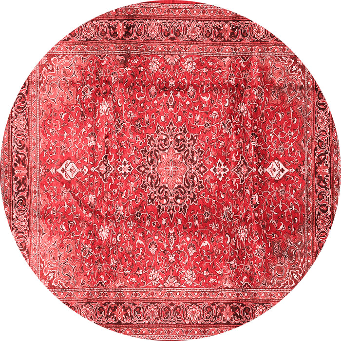 Machine Washable Persian Red Traditional Rug, wshtr2737red