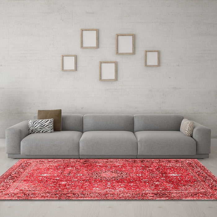 Traditional Red Washable Rugs