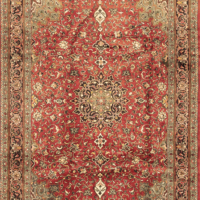 Machine Washable Persian Brown Traditional Rug, wshtr2737brn