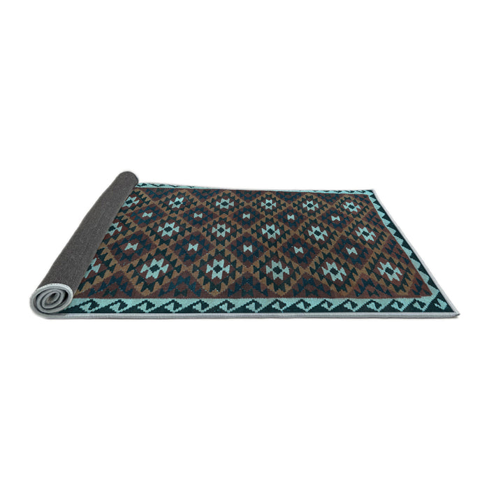 Sideview of Persian Light Blue Traditional Rug, tr2738lblu