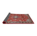 Sideview of Traditional Camel Brown Persian Rug, tr2739