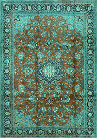 Persian Turquoise Traditional Rug, tr2739turq