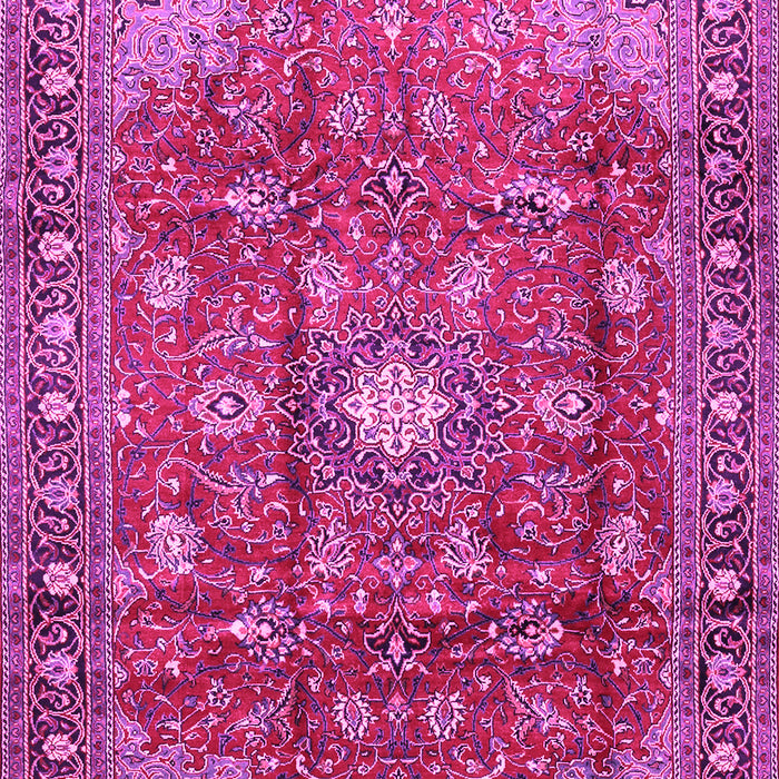Machine Washable Persian Pink Traditional Rug, wshtr2739pnk