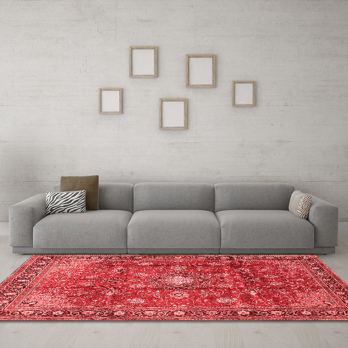 Traditional Red Washable Rugs