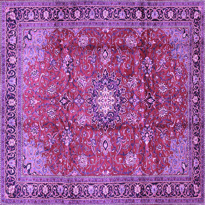 Square Persian Purple Traditional Rug, tr2739pur