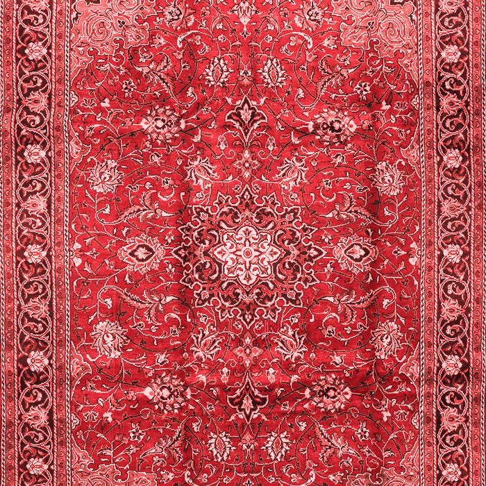 Machine Washable Persian Red Traditional Rug, wshtr2739red