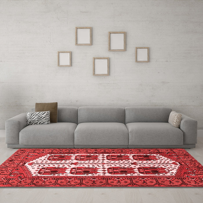 Traditional Red Washable Rugs