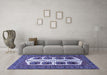 Machine Washable Persian Blue Traditional Rug in a Living Room, wshtr273blu