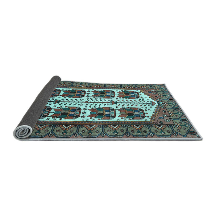 Sideview of Persian Light Blue Traditional Rug, tr273lblu