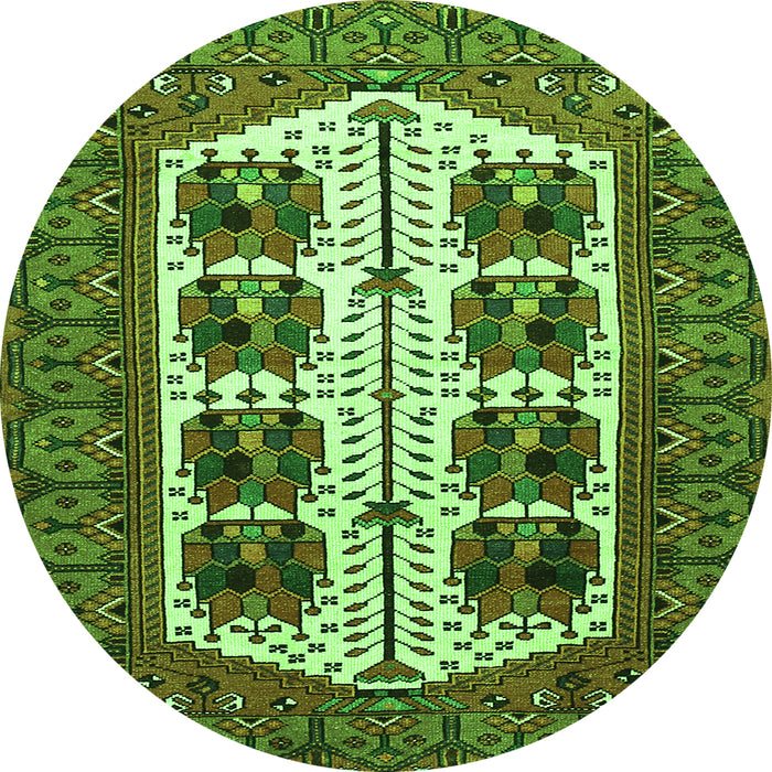 Machine Washable Persian Green Traditional Area Rugs, wshtr273grn