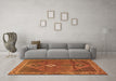 Machine Washable Persian Orange Traditional Area Rugs in a Living Room, wshtr2740org