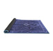 Sideview of Persian Blue Traditional Rug, tr2740blu