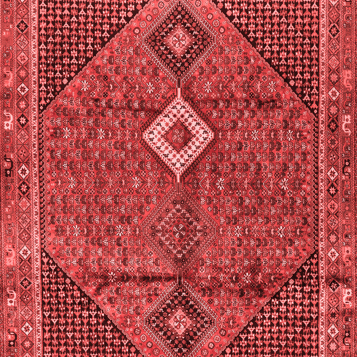 Machine Washable Persian Red Traditional Rug, wshtr2740red