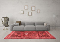 Machine Washable Persian Red Traditional Rug, wshtr2740red