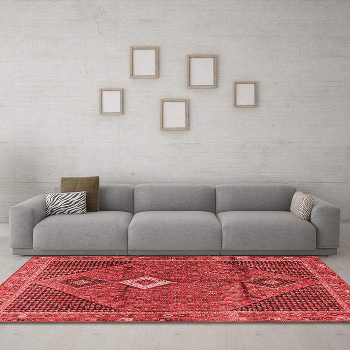 Traditional Red Washable Rugs